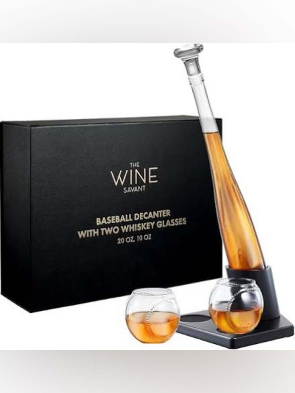 Whiskey baseball gift set for men new